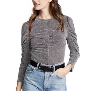 Rebecca Taylor ruched jersey top